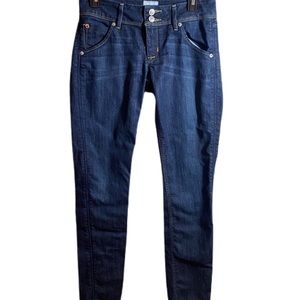 Hudson Collin flap skinny Jean size 26 dark wash cotton spandex blend